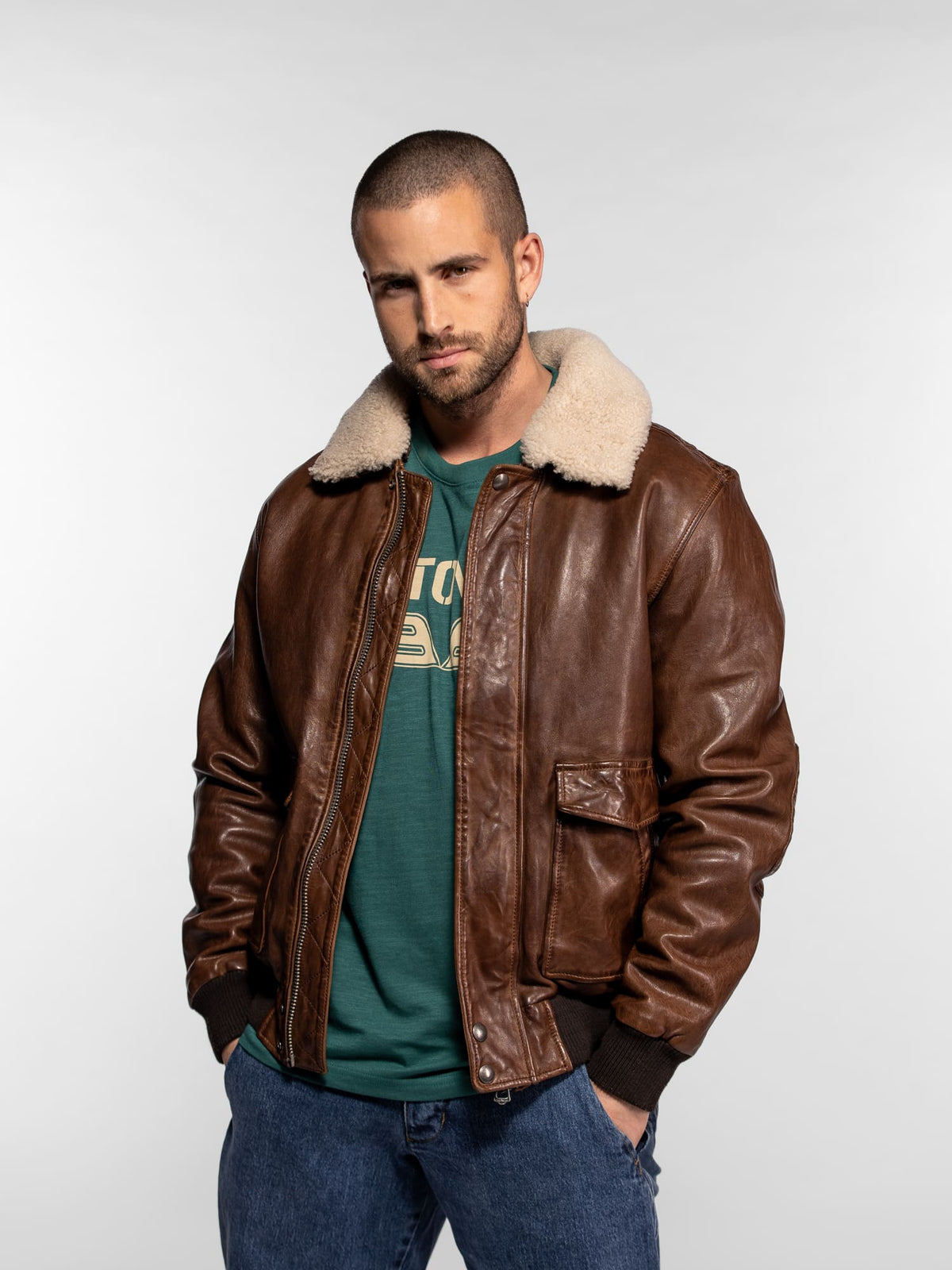 Blouson aviateur cuir Daytona 73