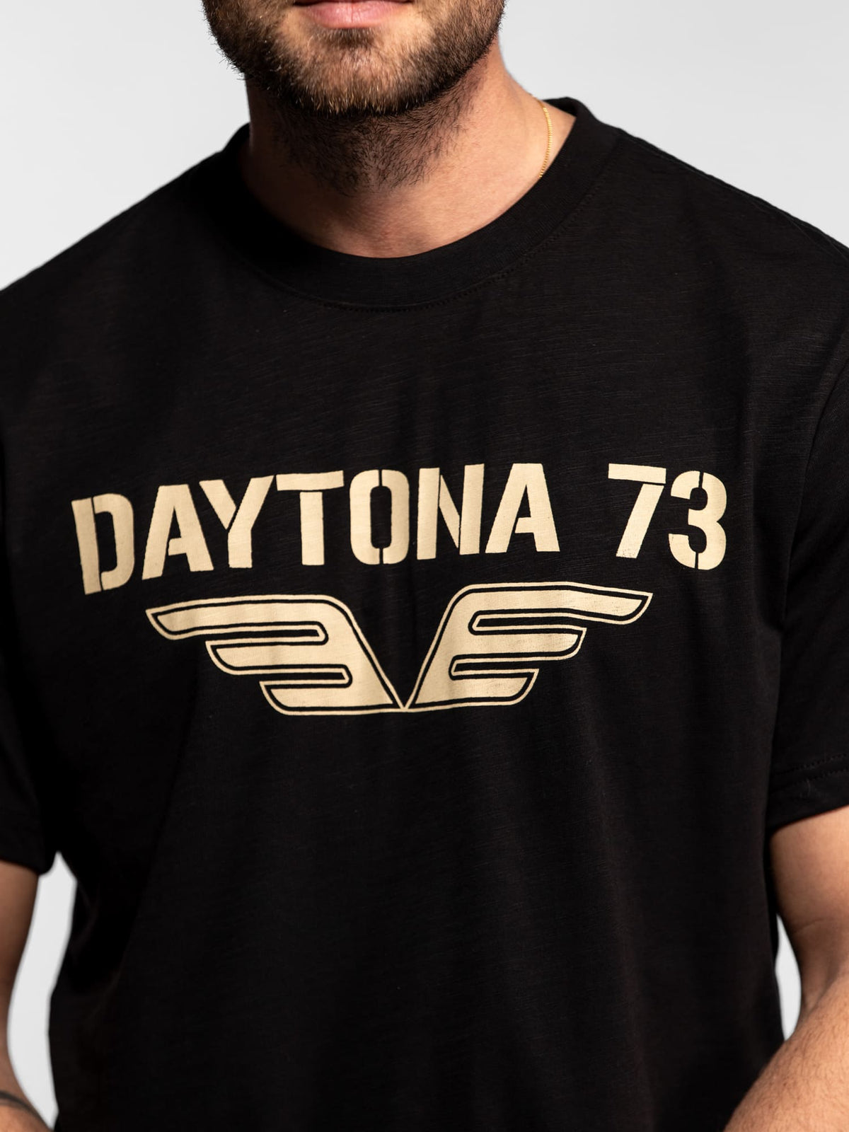 T-shirt noir daytona 73
