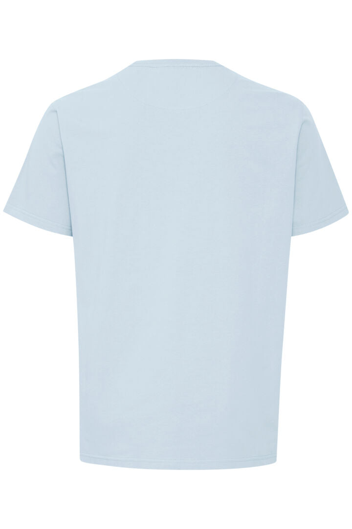 Tee shirt basic logo poitrine bleu ciel FQ1924