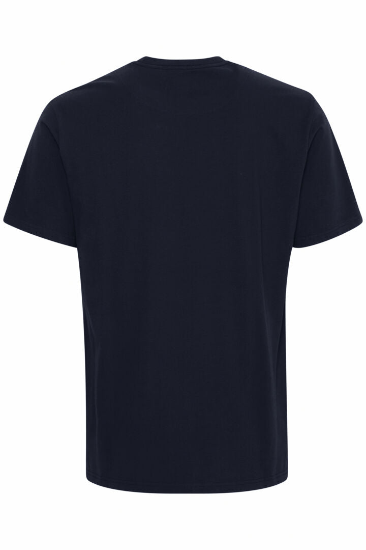 Tee shirt basic logo poitrine marine FQ1924