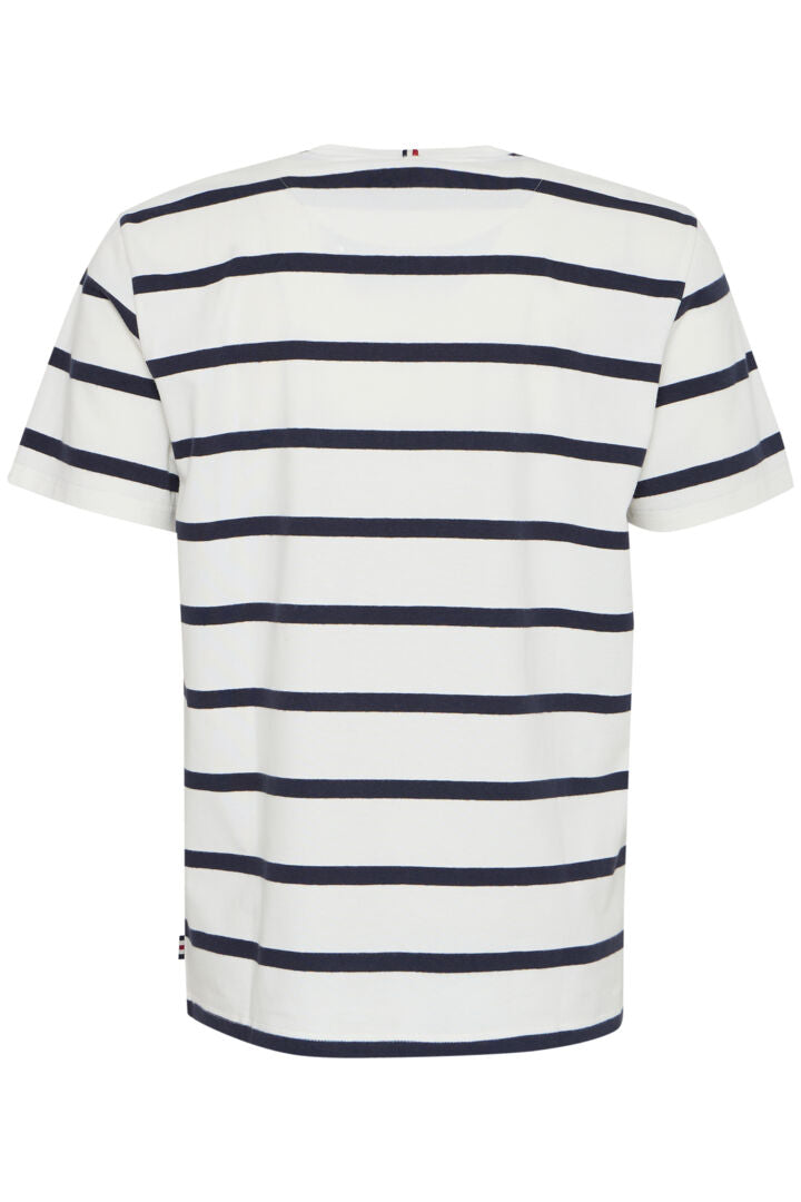 Tee shirt rayé logo poitrine FQ1924