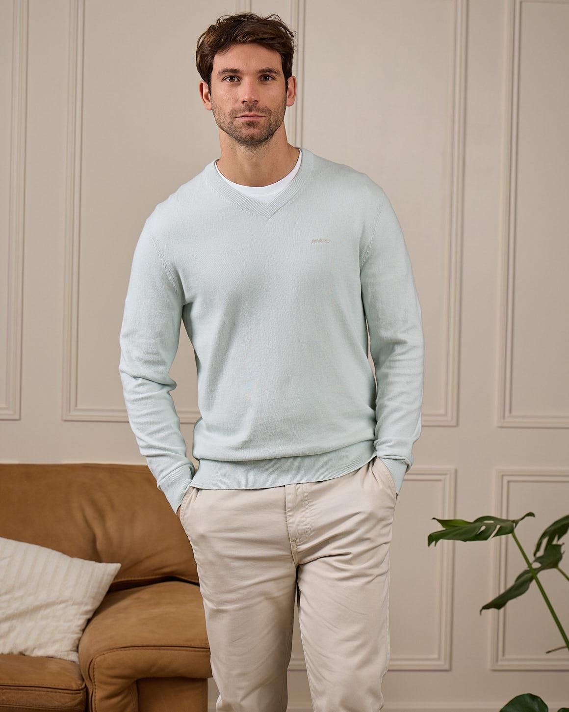 Pull vert eau MISE AU GREEN