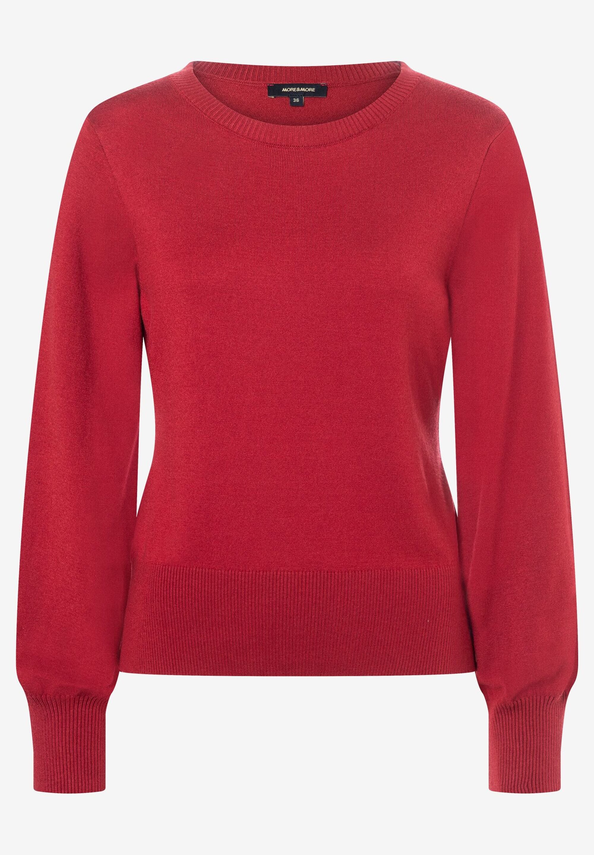 Pull en maille fine rouge MORE & MORE