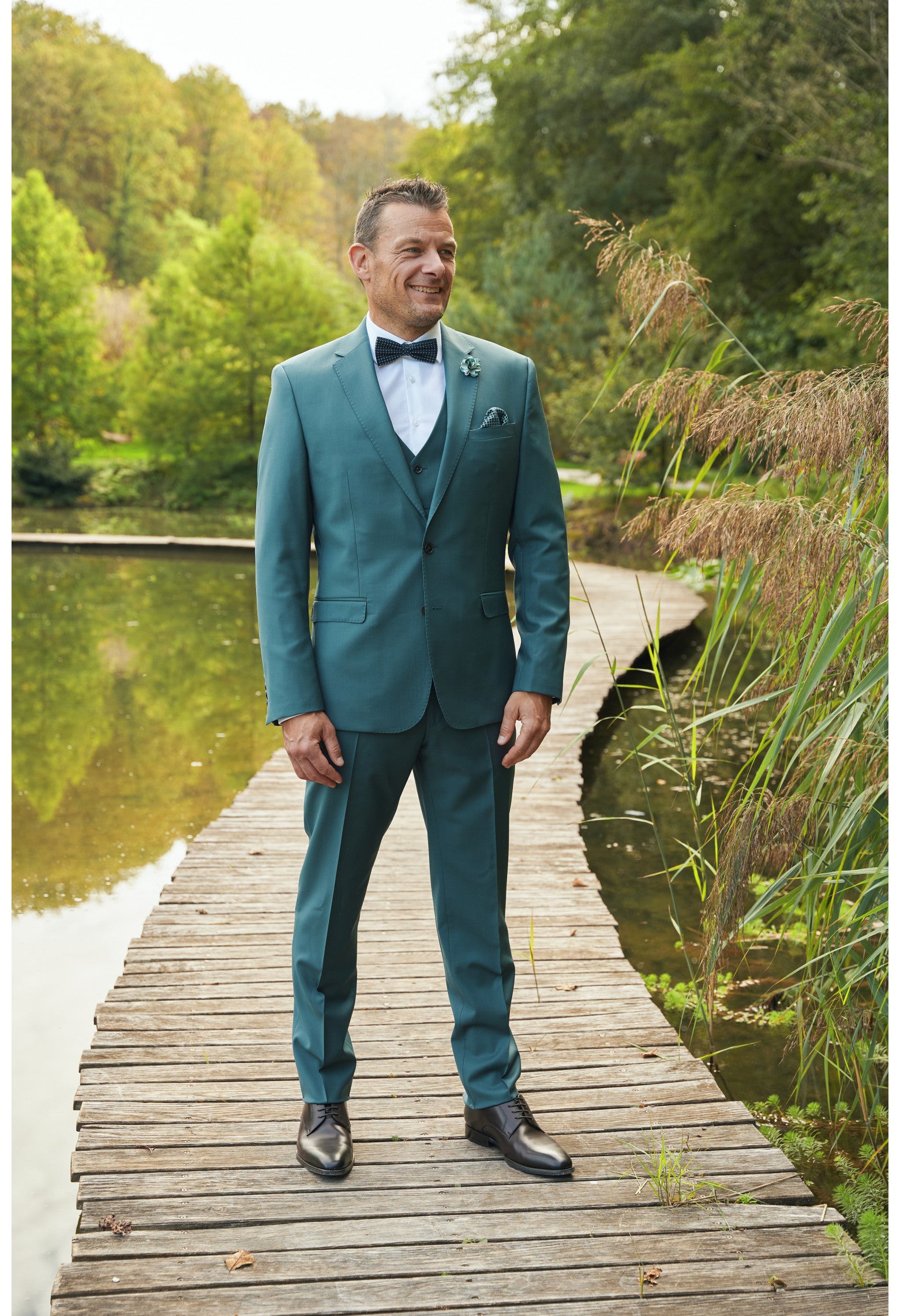 Costume laine vert bleuté HAFNIUM