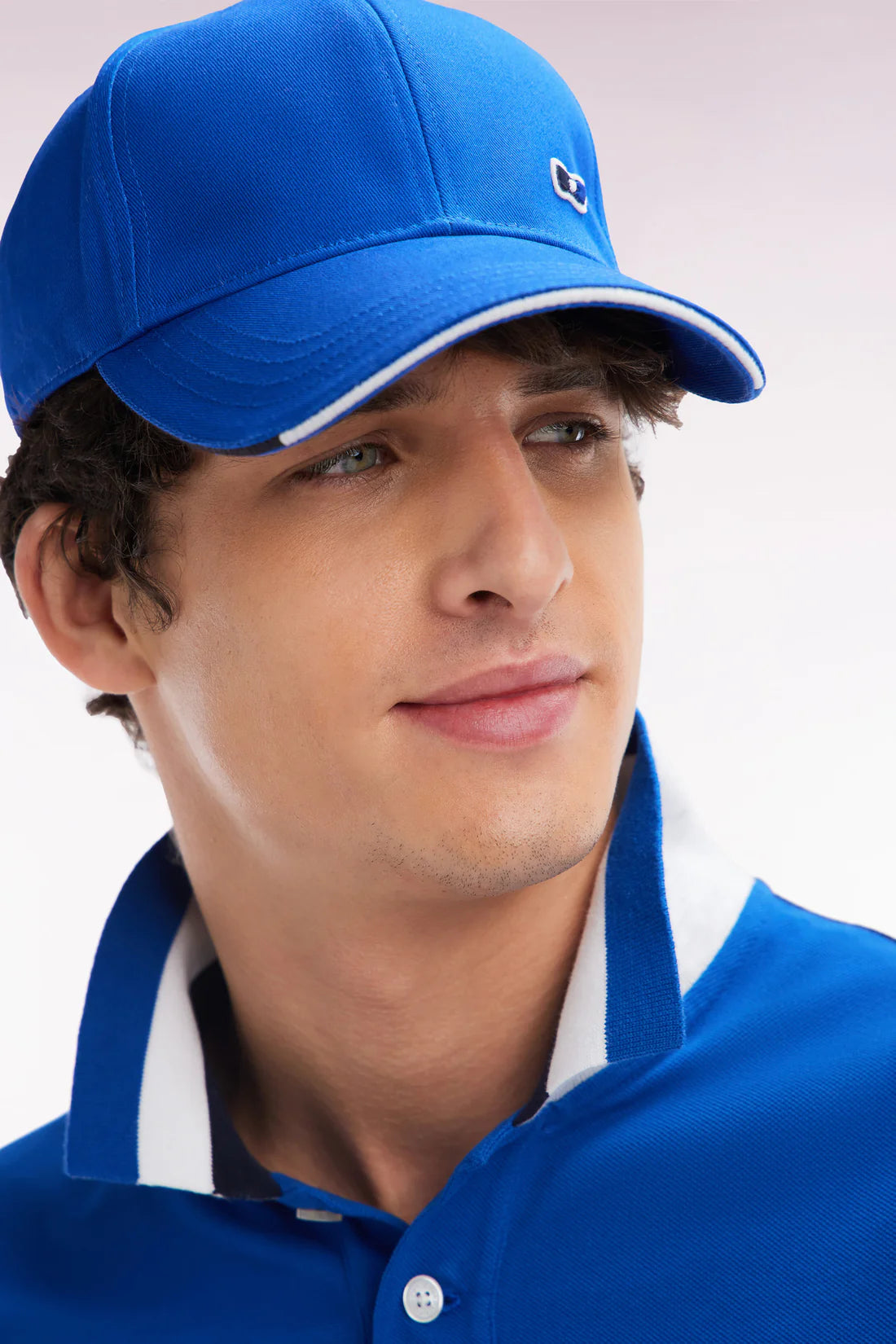 Casquette en twill de coton bleu électrique EDEN PARK