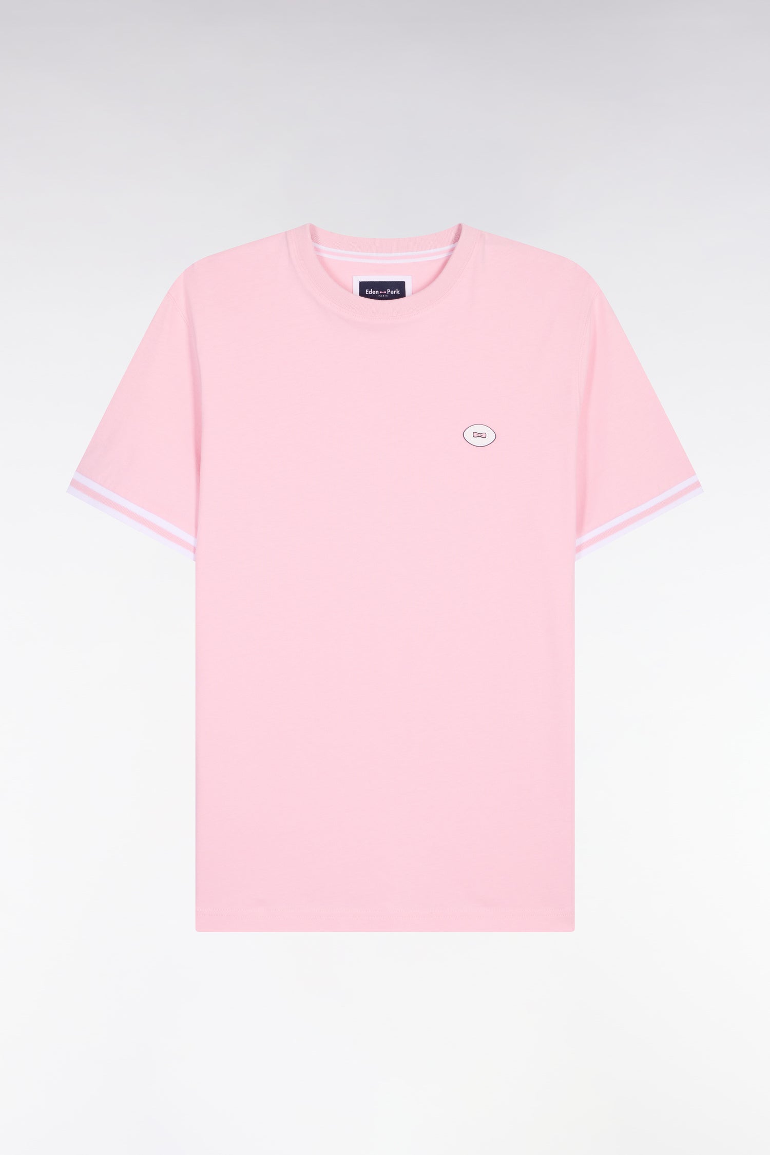 T-shirt à manches courtes en coton rose EDEN PARK