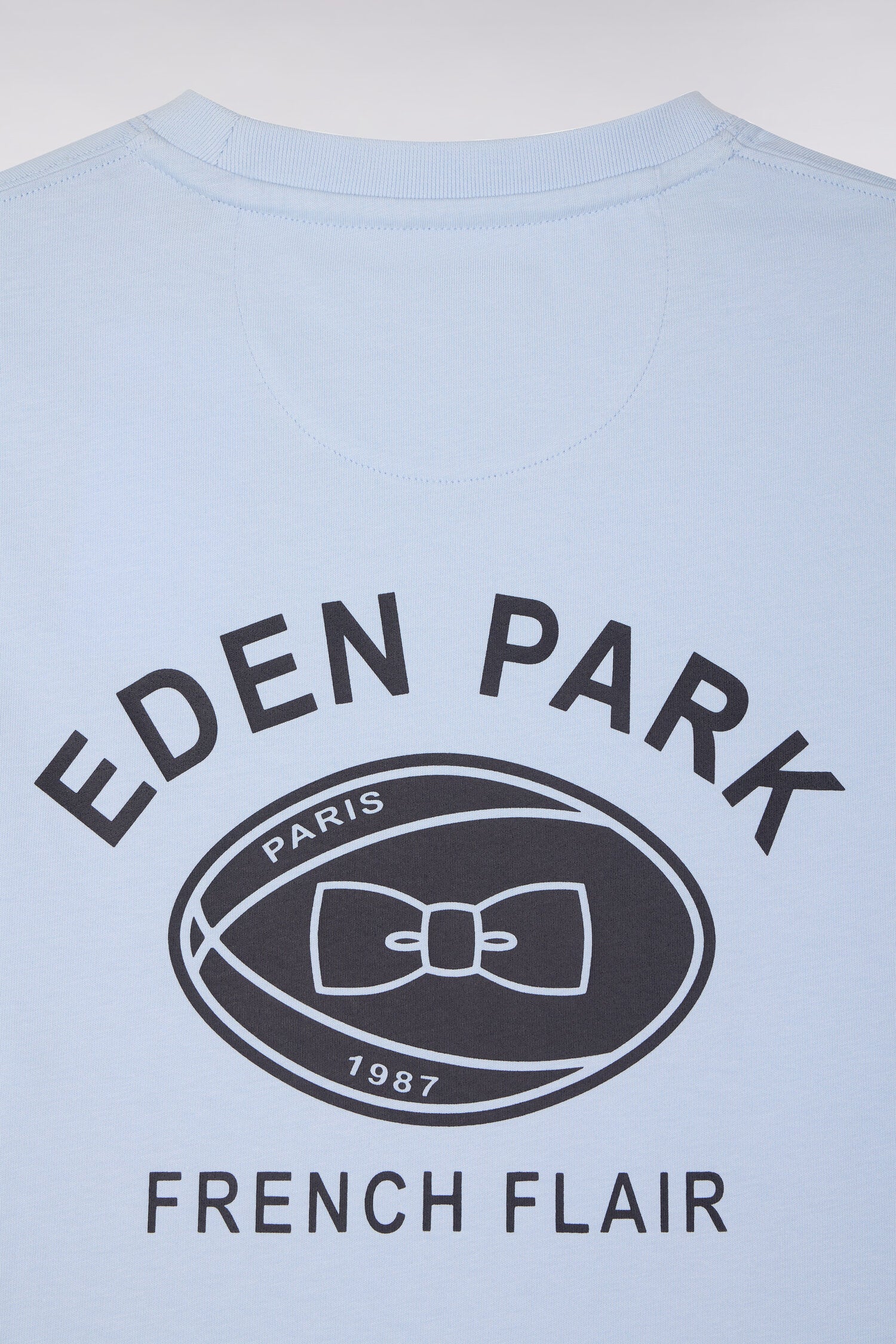 T-shirt à manches courtes sérigraphié gris clair EDEN PARK