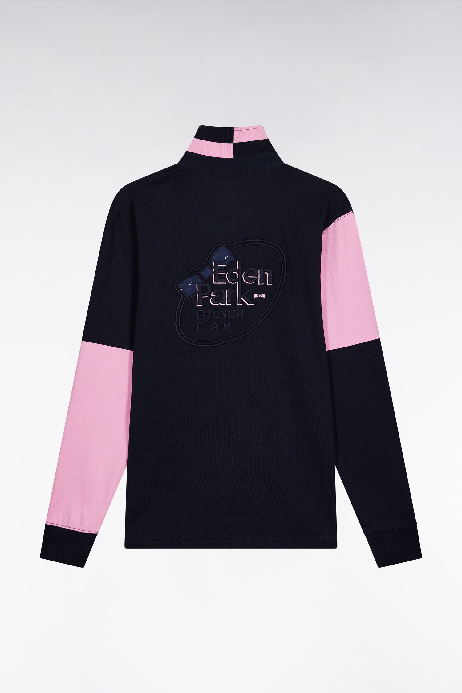 Maillot à manches longues en jersey colorblock marine coupe droite EDEN PARK