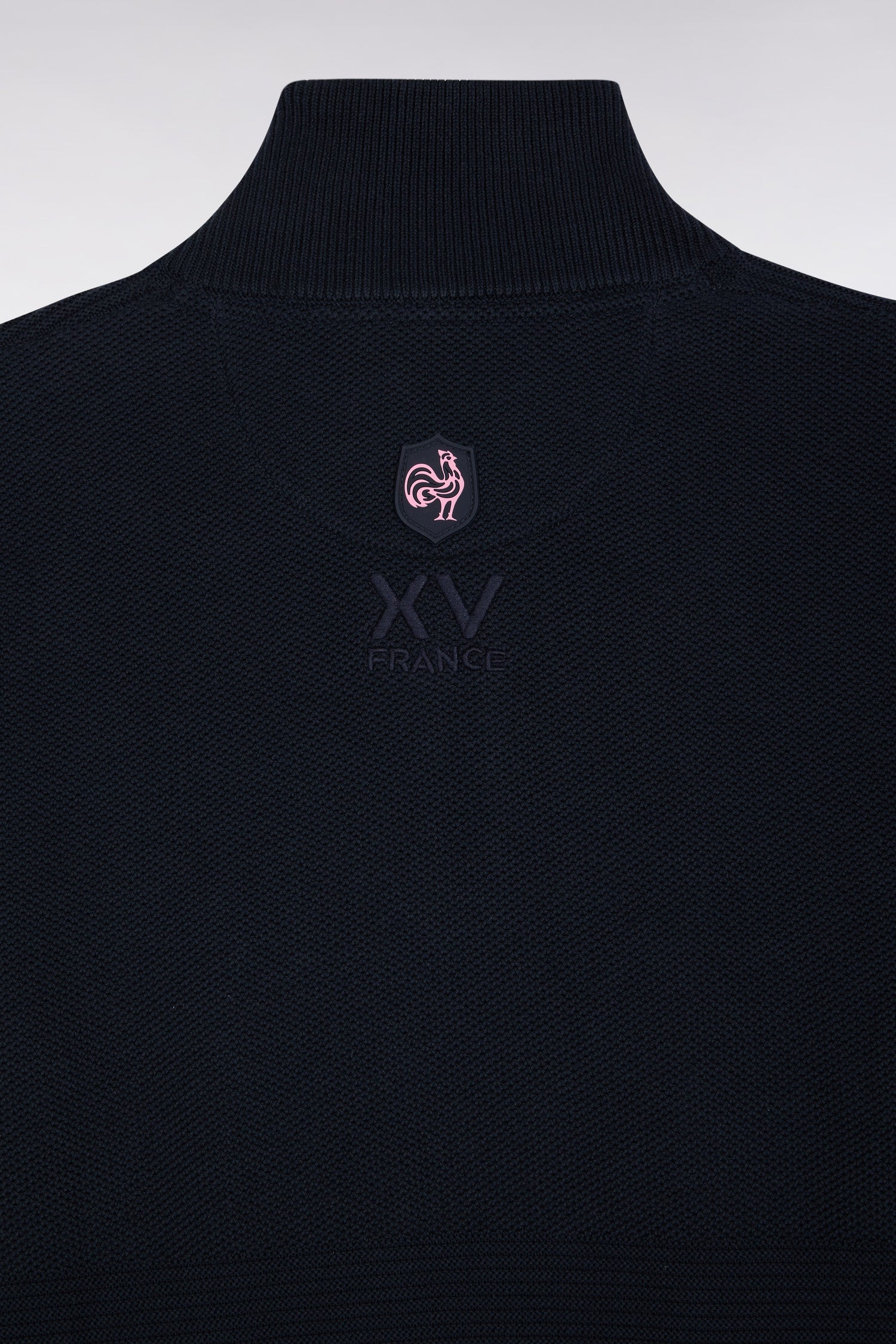 Pull col camionneur XV de France en coton marine EDEN PARK
