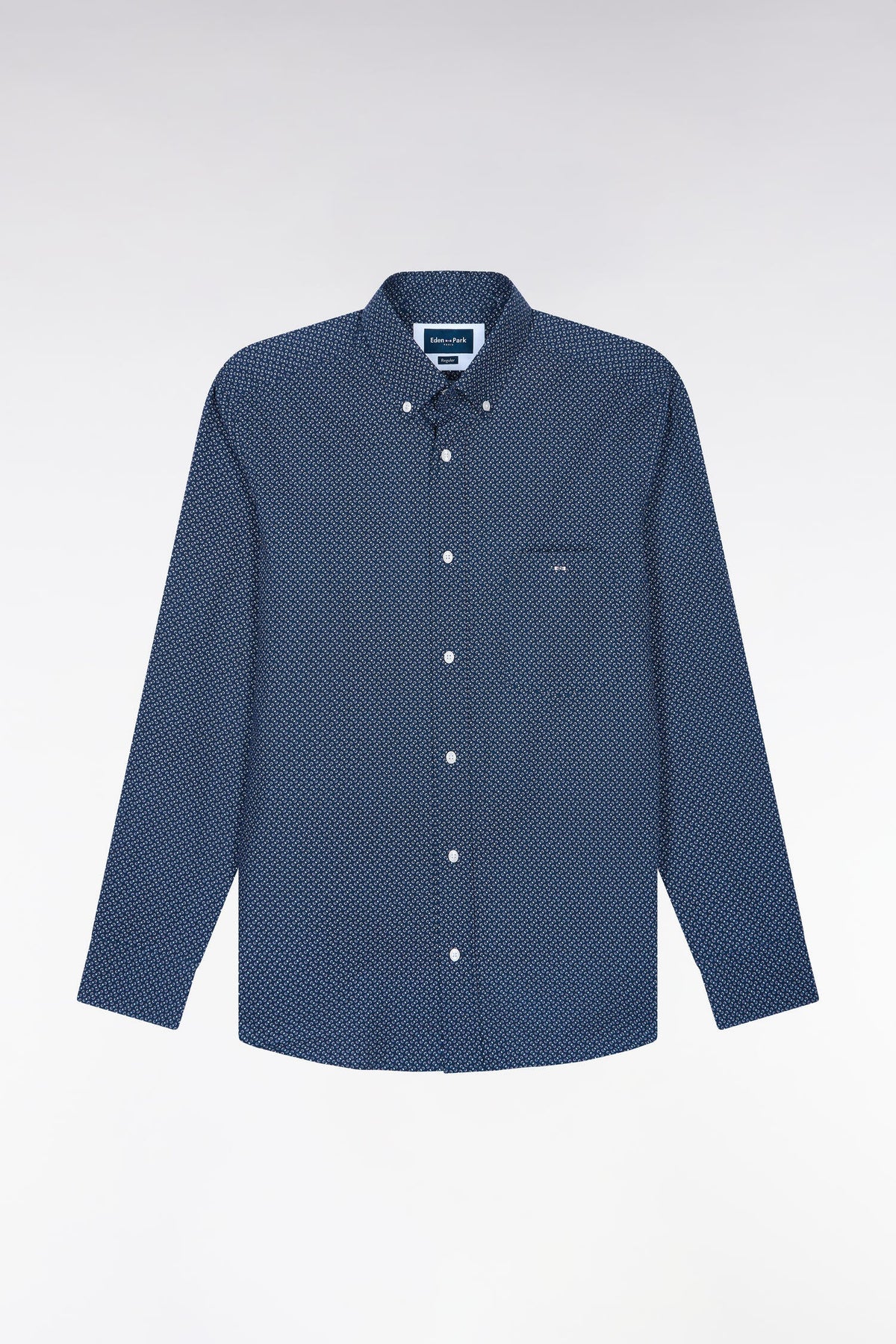 Chemise marine à micromotifs nœuds papillon Eden Park