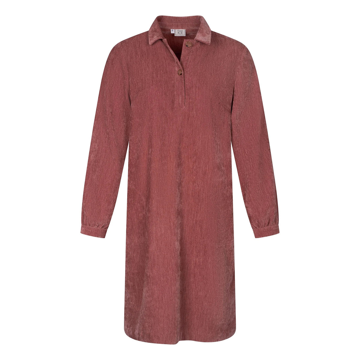 Robe chemisier prune en jersey doux et extensible Green Ice