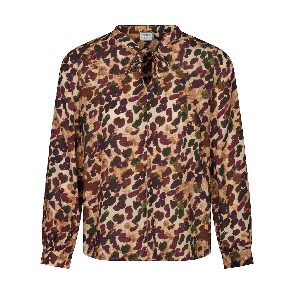 Blouse imprimée bordeaux Green Ice