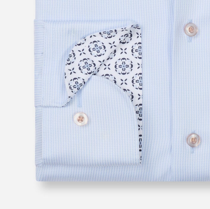 Chemise ciel col opposition Olymp