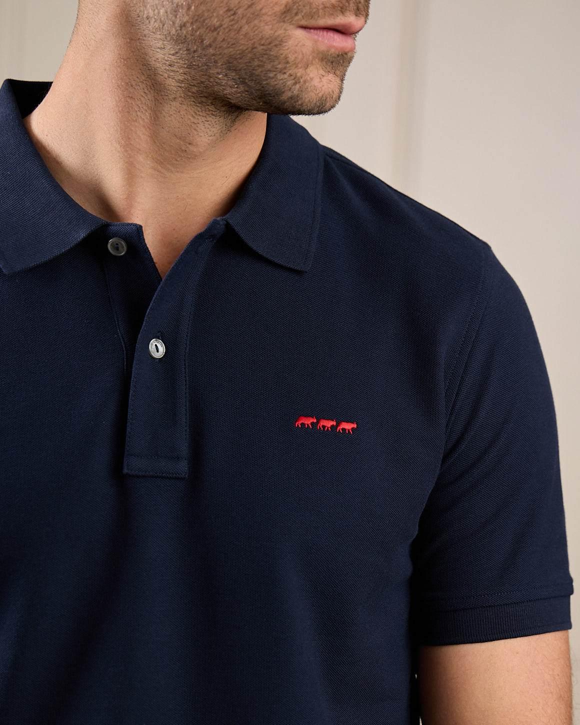 Polo bleu marine MISE AU GREEN