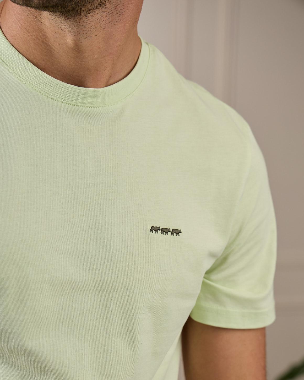 T-shirt vert pâle MISE AU GREEN