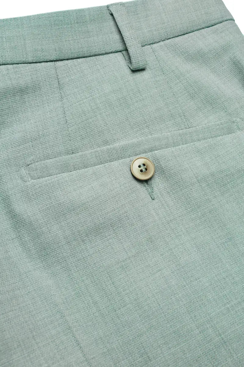 Pantalon de costume vert clair DIGEL