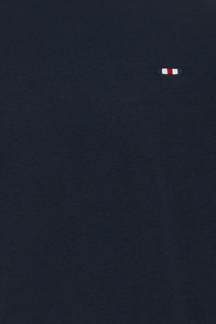 Tee shirt basic logo poitrine marine FQ1924