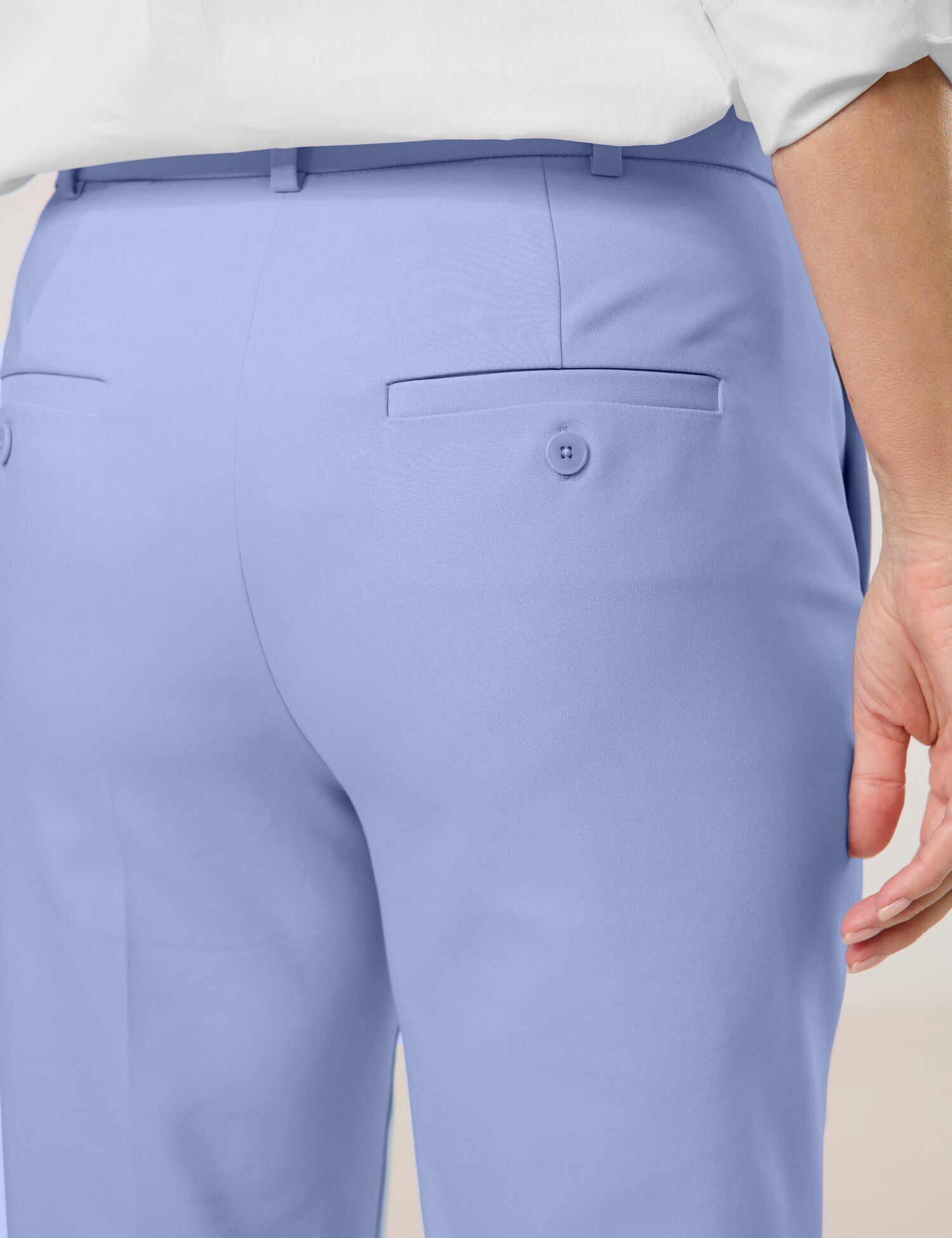 Pantalon chino bleu ciel avec fentes GERRY WEBER