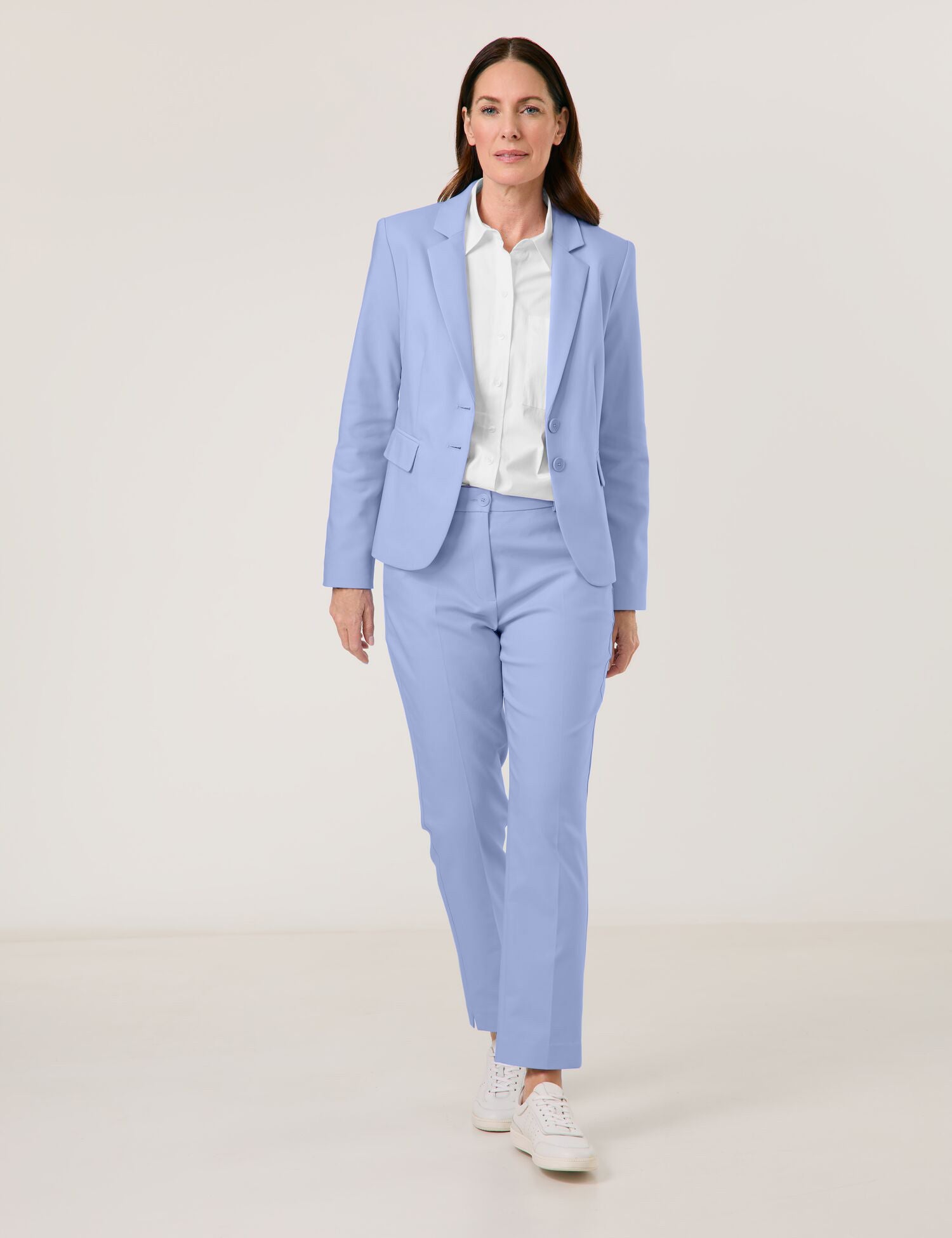 Pantalon chino bleu ciel avec fentes GERRY WEBER