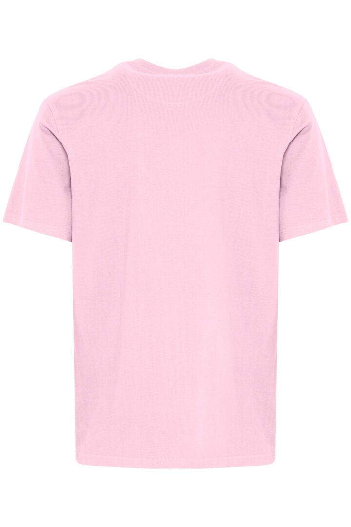 Tee shirt basic logo poitrine rose FQ1924