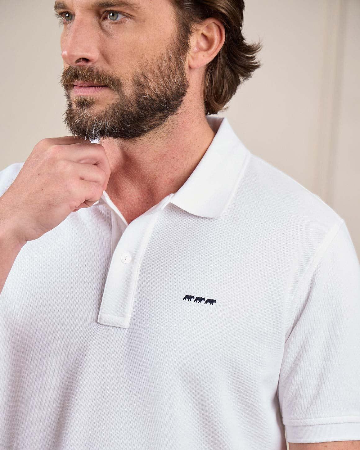 Polo blanc MISE AU GREEN