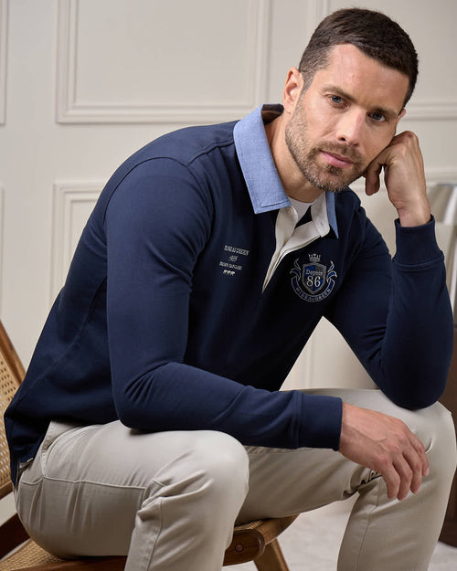 Polo Rugby avec blason Mise au Green