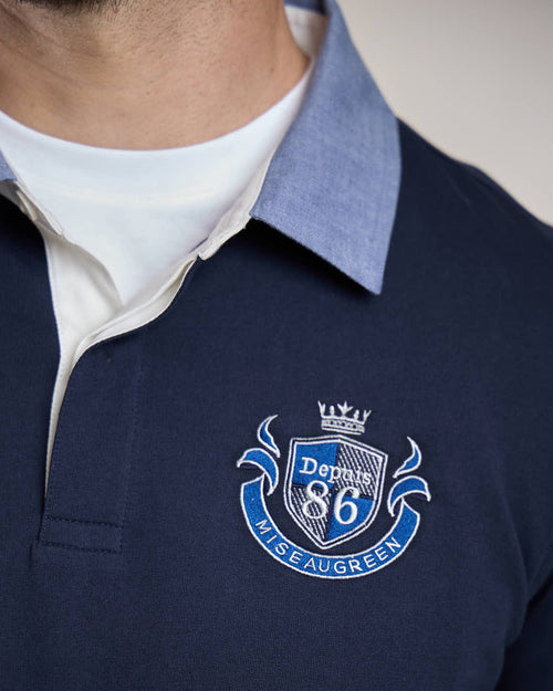 Polo Rugby avec blason Mise au Green