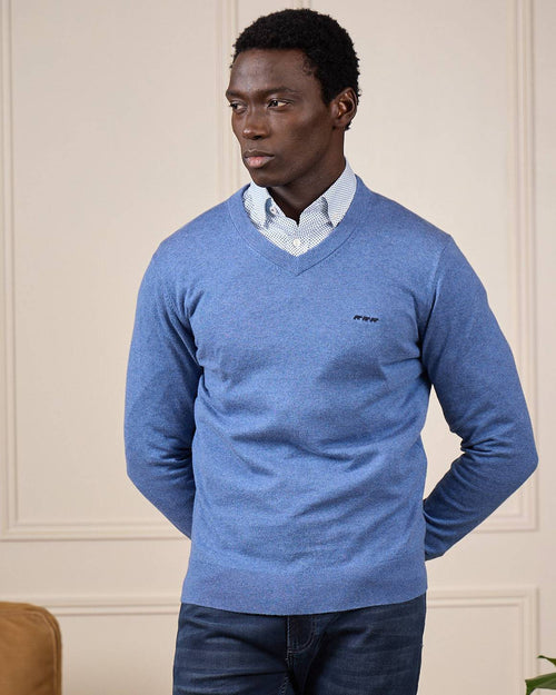 Pull col V Mise au Green