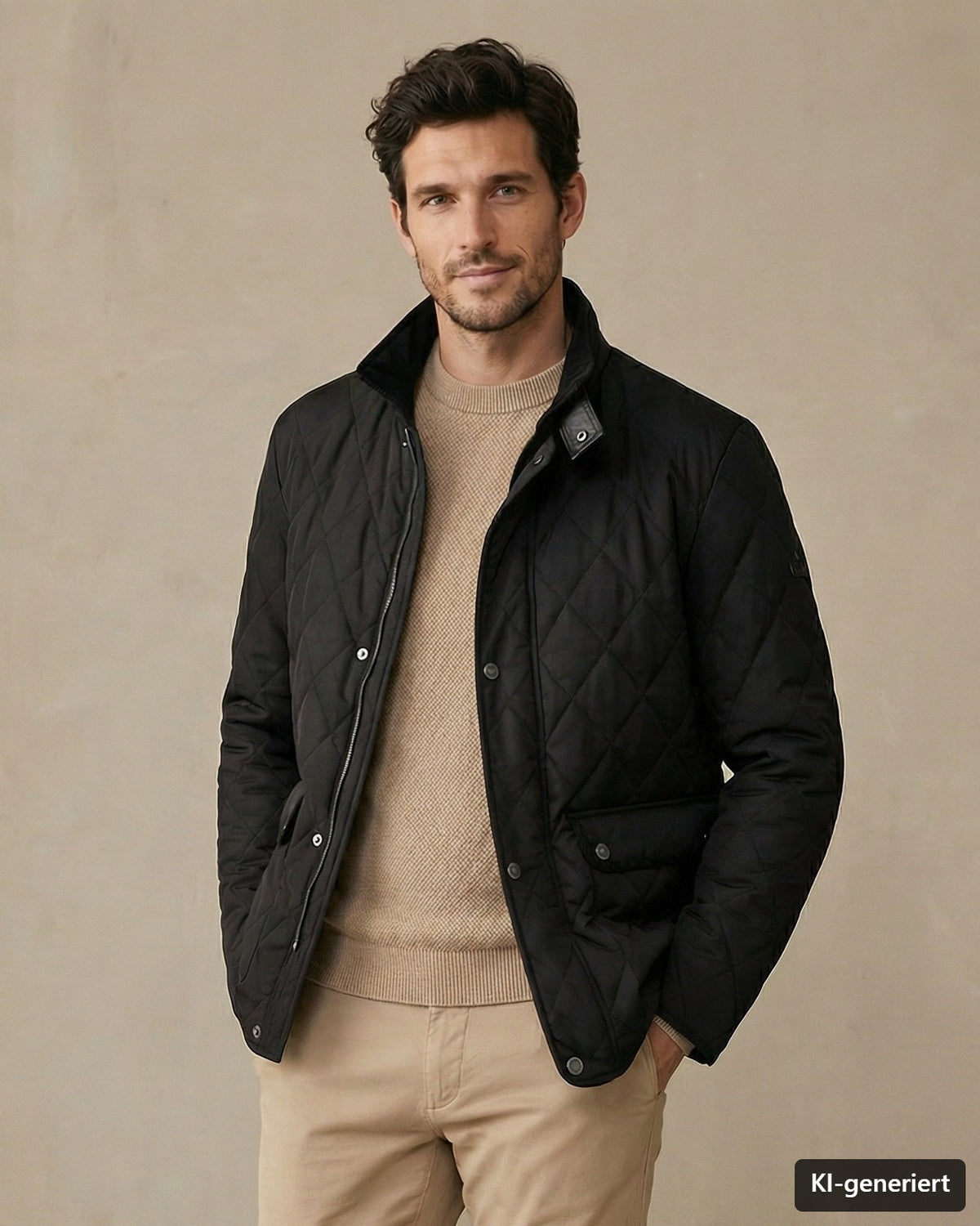 Veste matelassée noire New Canadian