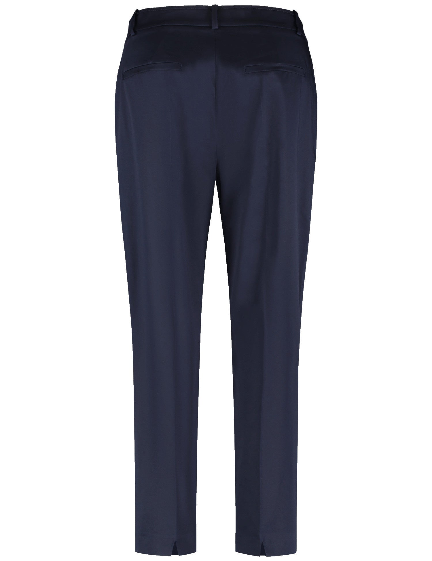 Gerry Weber Pantalon Femme Évasé 7/8 - Noir, Polyester-Viscose Élasticité