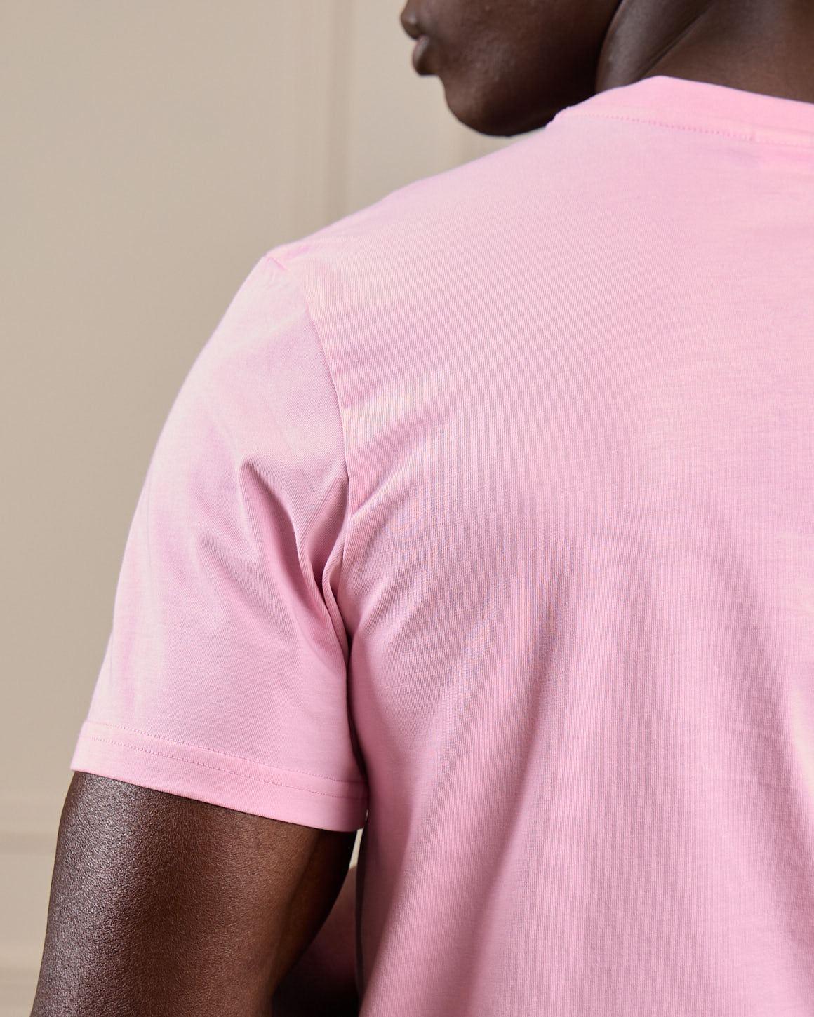 T-shirt rose bonbon MISE AU GREEN