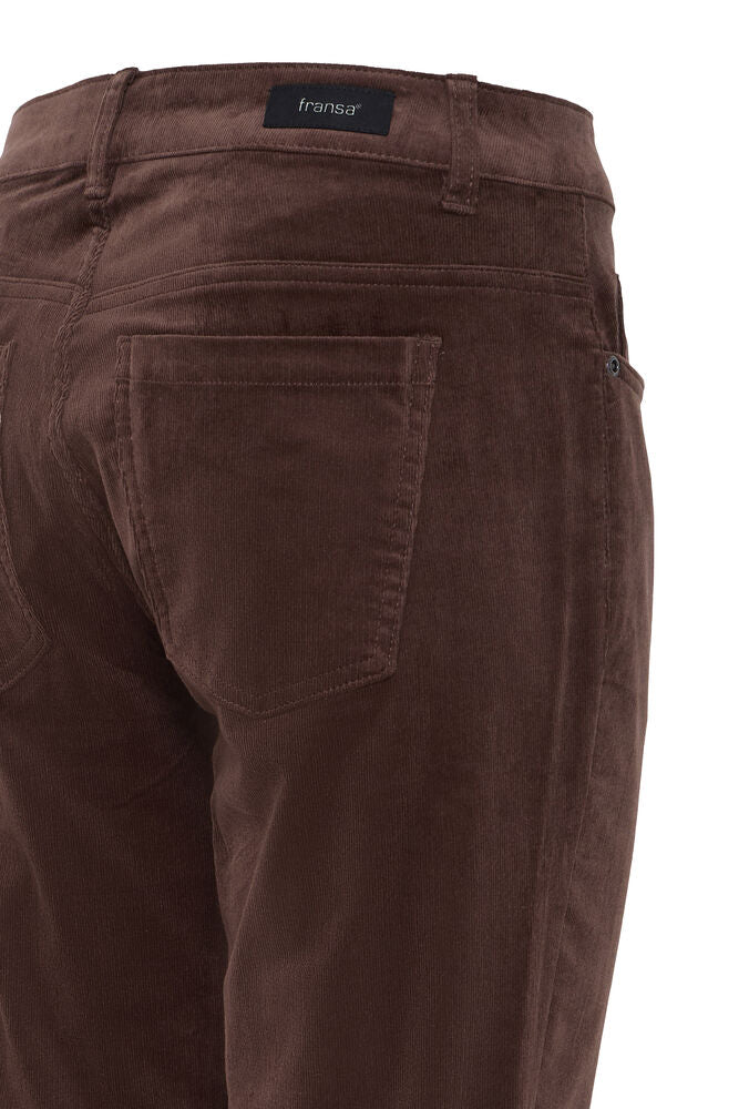 Pantalon en Velours Côtelé choco Fransa