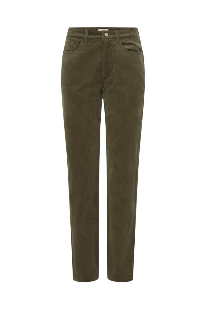 Pantalon en Velours Côtelé Kaki Fransa