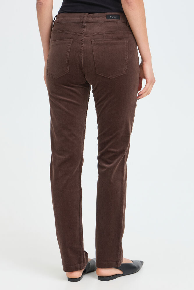 Pantalon en Velours Côtelé choco Fransa