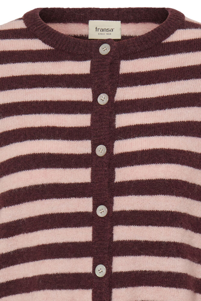Cardigan rayé rose Fransa