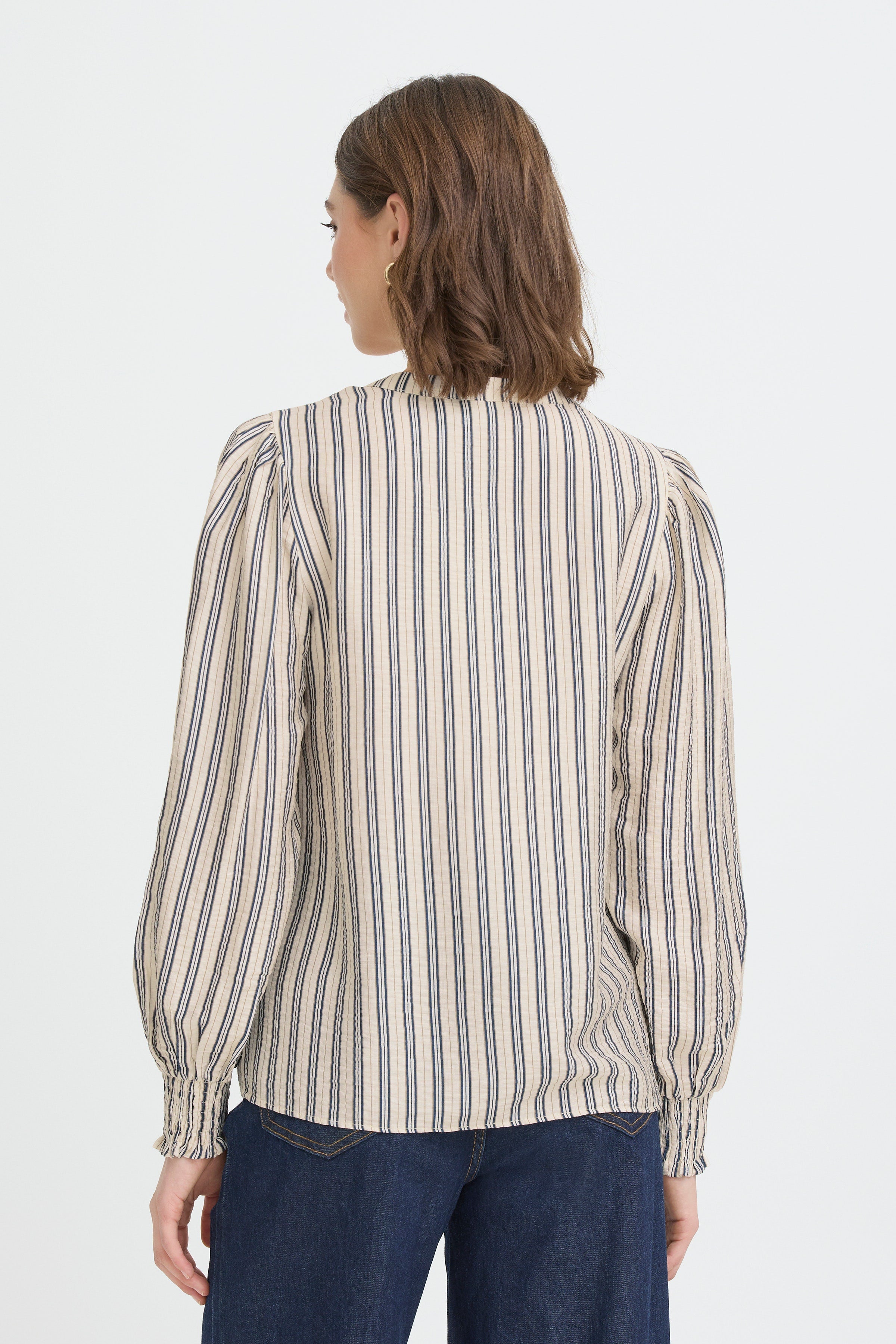 Blouse rayée bleu FRANSA