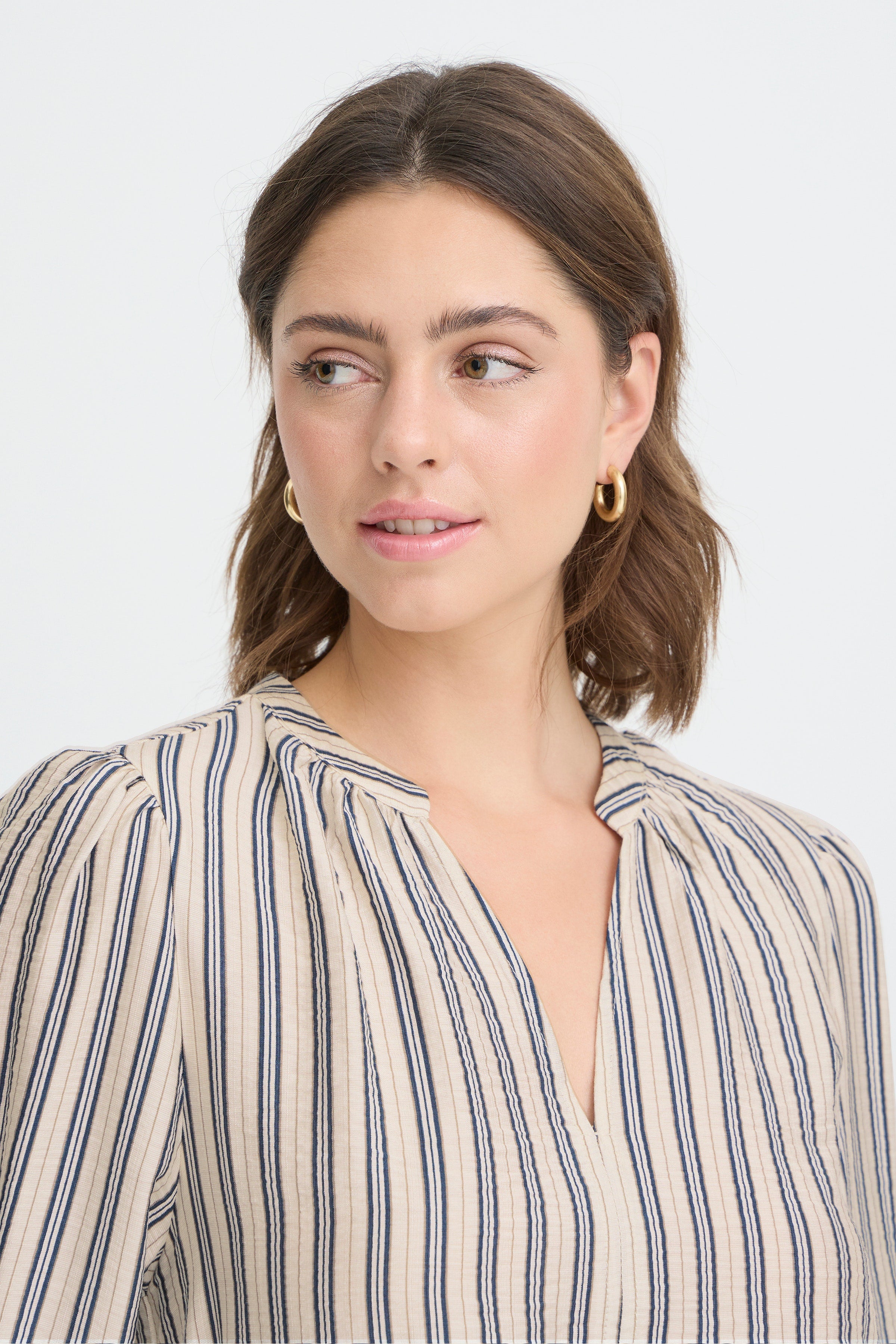 Blouse rayée bleu FRANSA