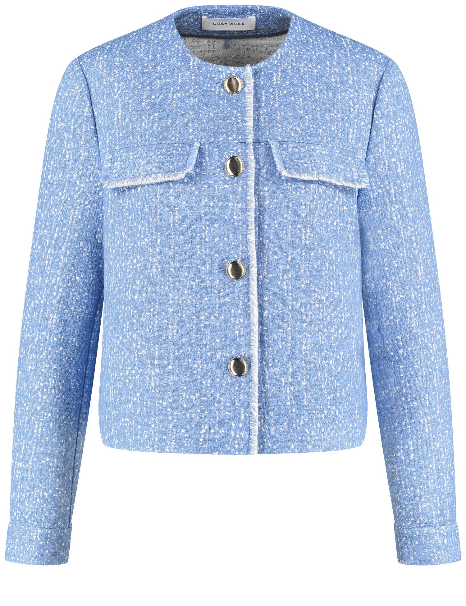 Veste blazer en tweed bleu ciel GERRY WEBER