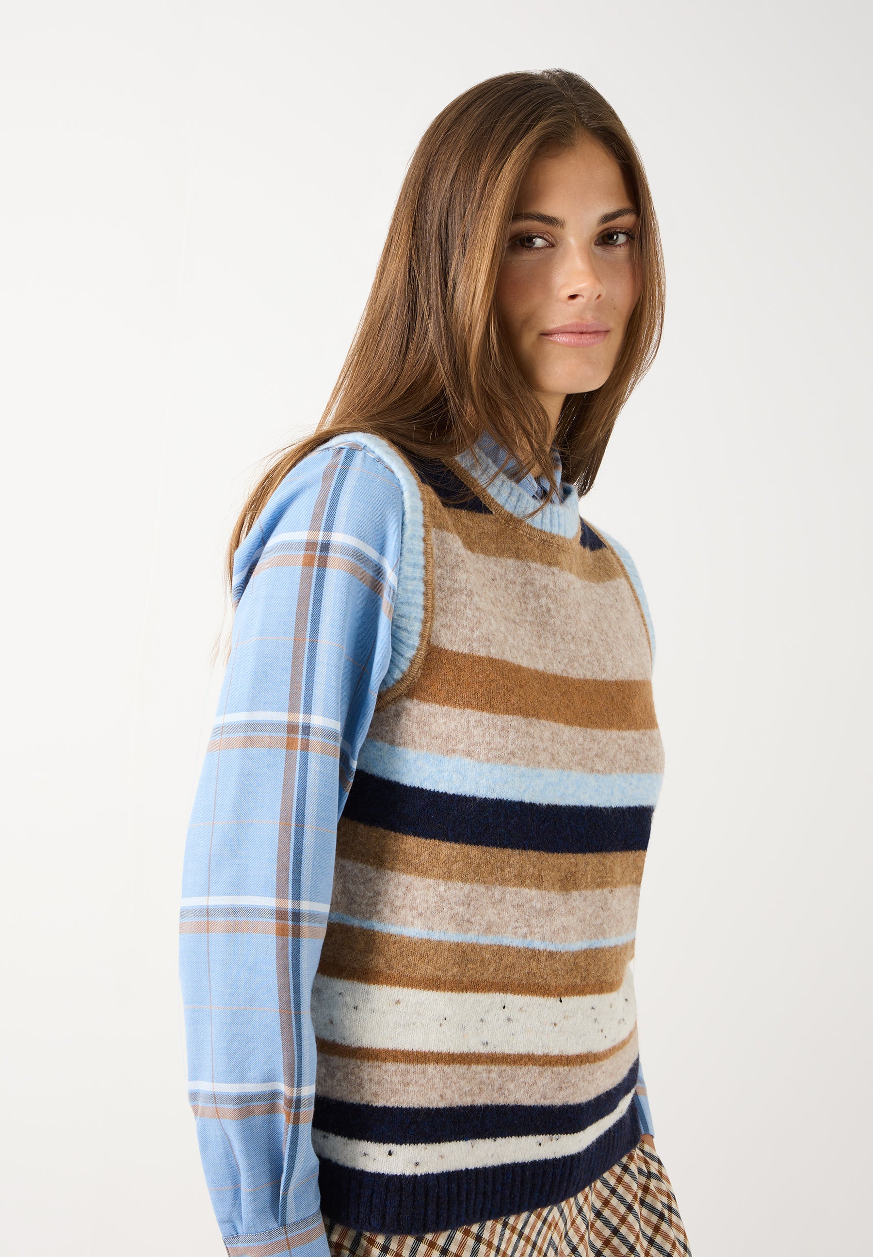 Pull rayé sans manches More & More