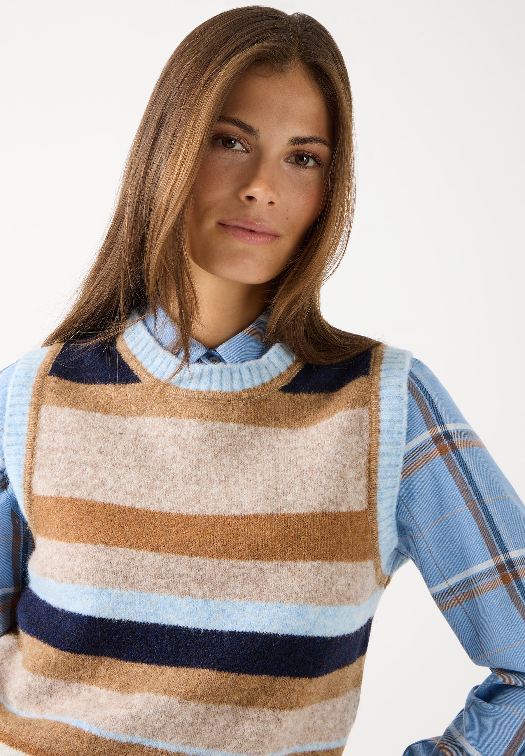 Pull rayé sans manches More & More