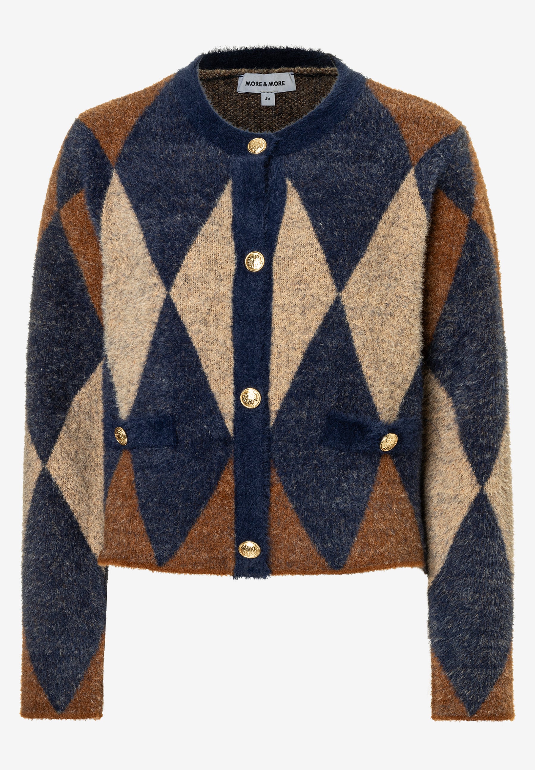 Gilet à motif losanges More & More