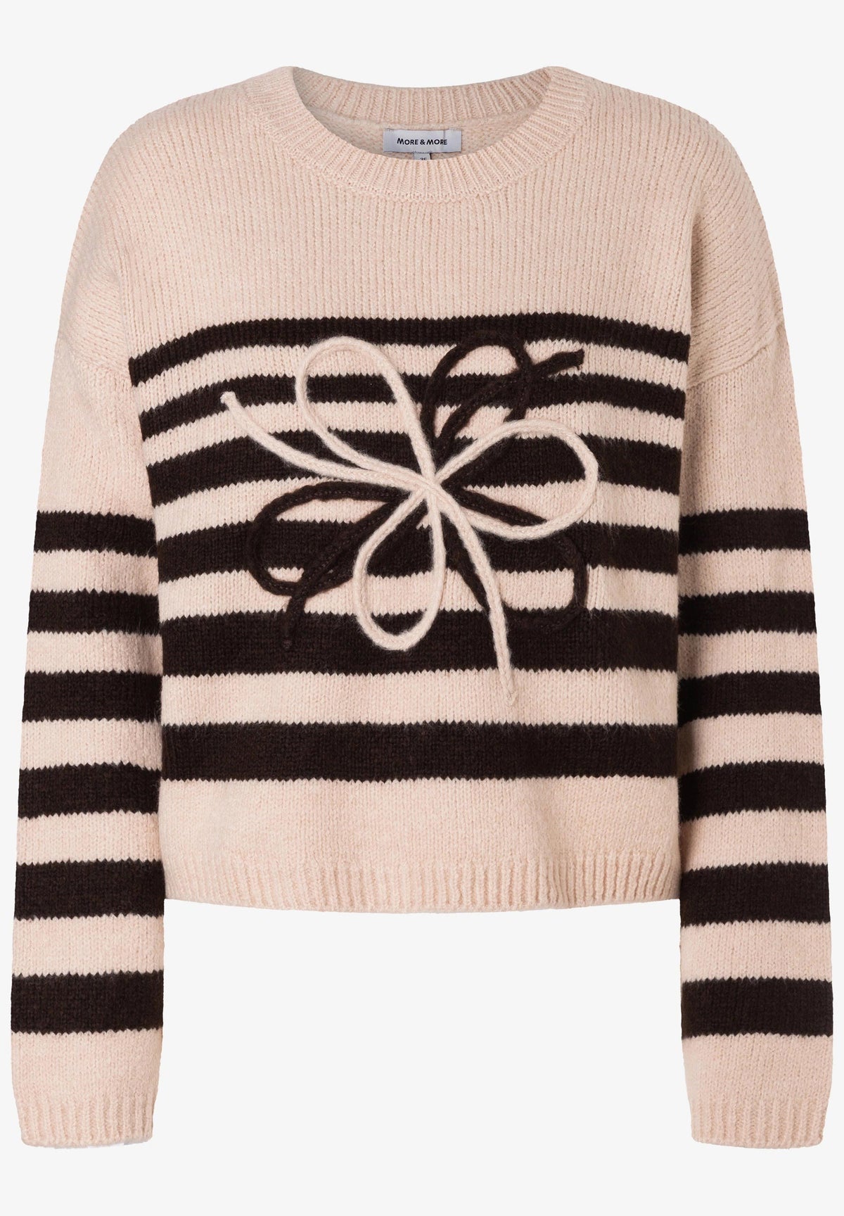 Pull Rayé Graphique More & More