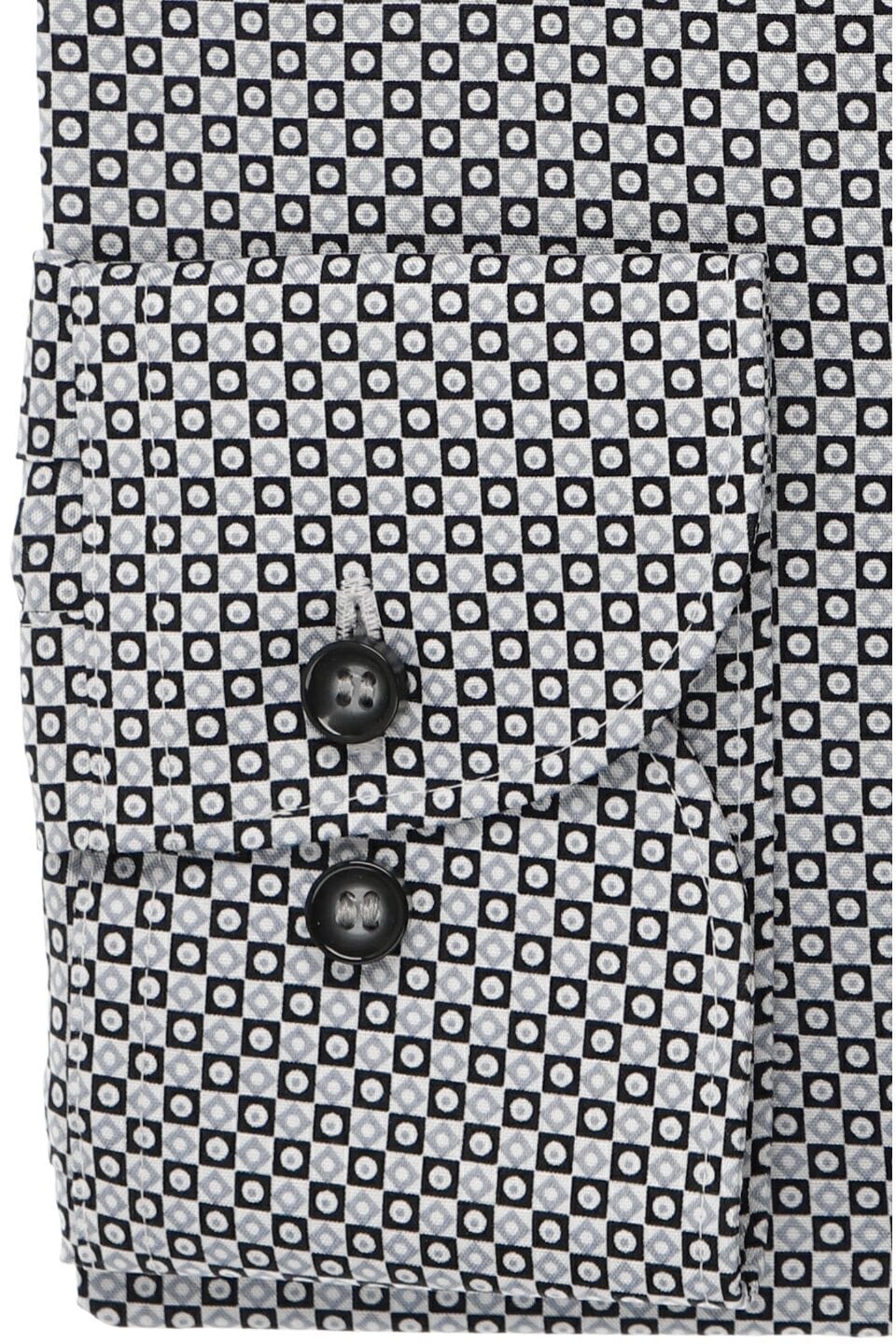 Chemise imprimée noire et grise Marvelis