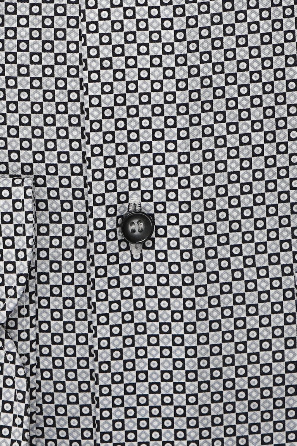 Chemise imprimée noire et grise Marvelis