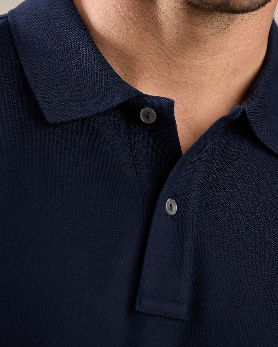 Polo bleu marine MISE AU GREEN