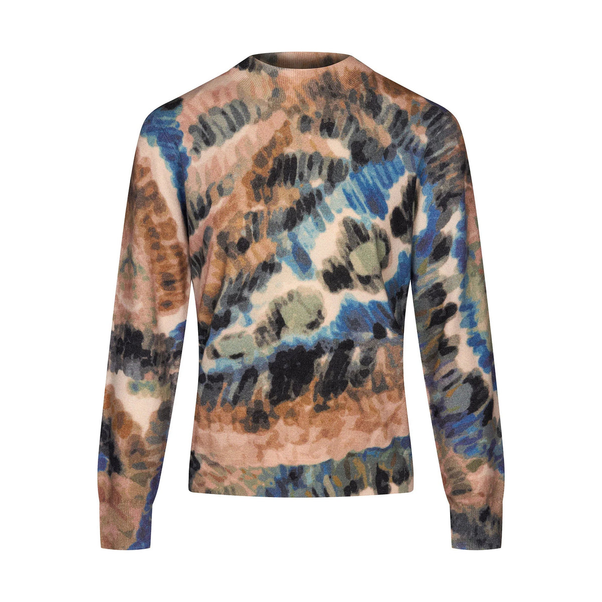 Pull en maille graphique imprimé kaki Green Ice