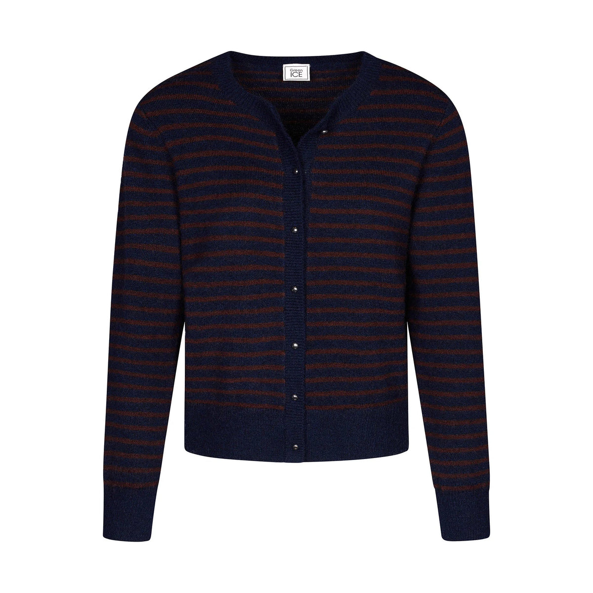 Gilet rayé souple avec laine Green Ice
