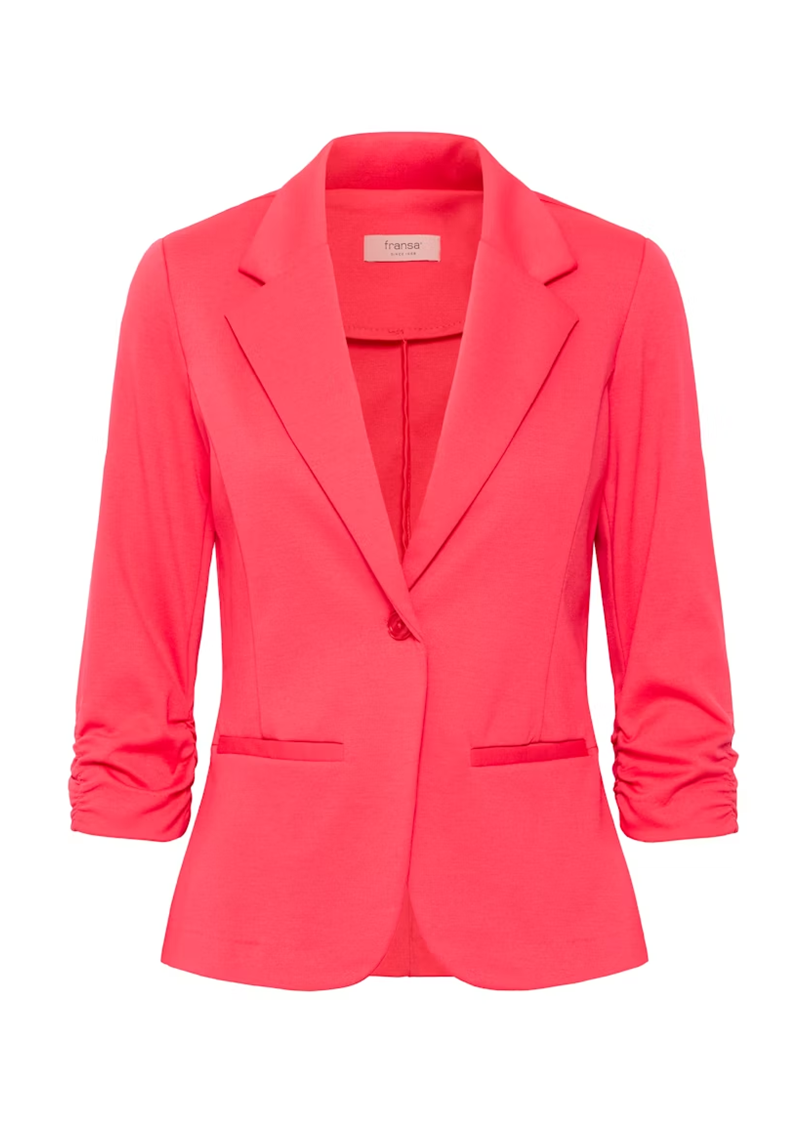 Blazer stretch manches 3/4 corail FRANSA