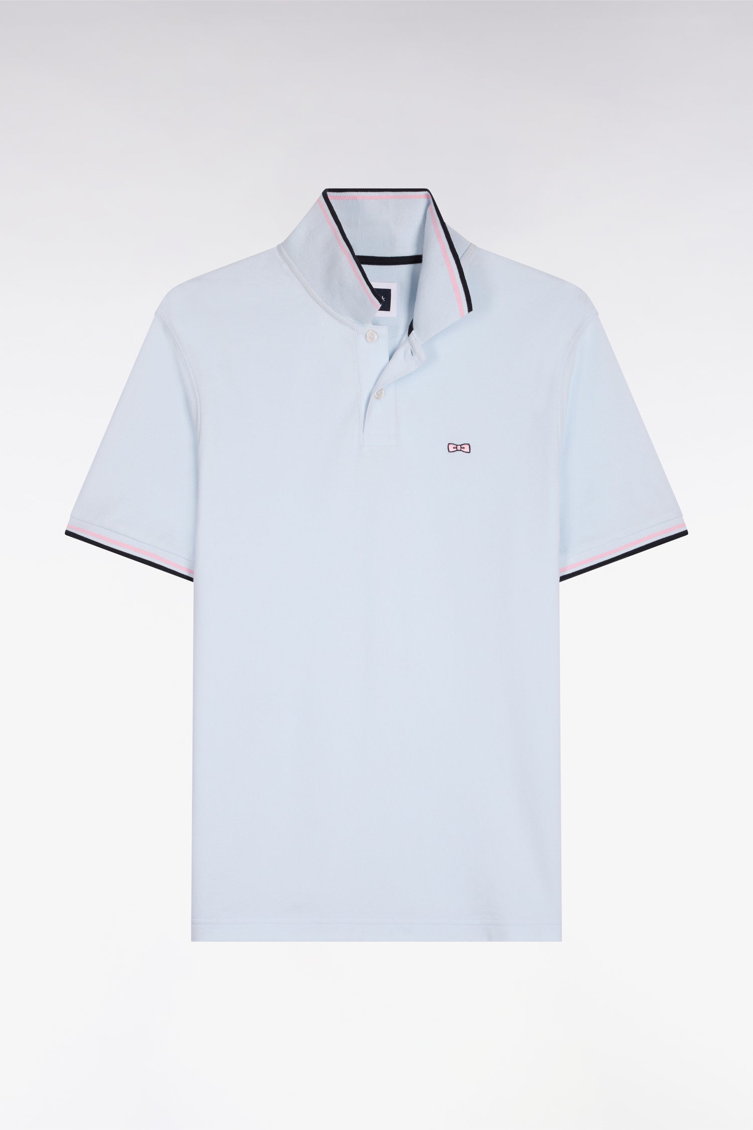 Polo manches courtes en coton ciel  EDEN PARK