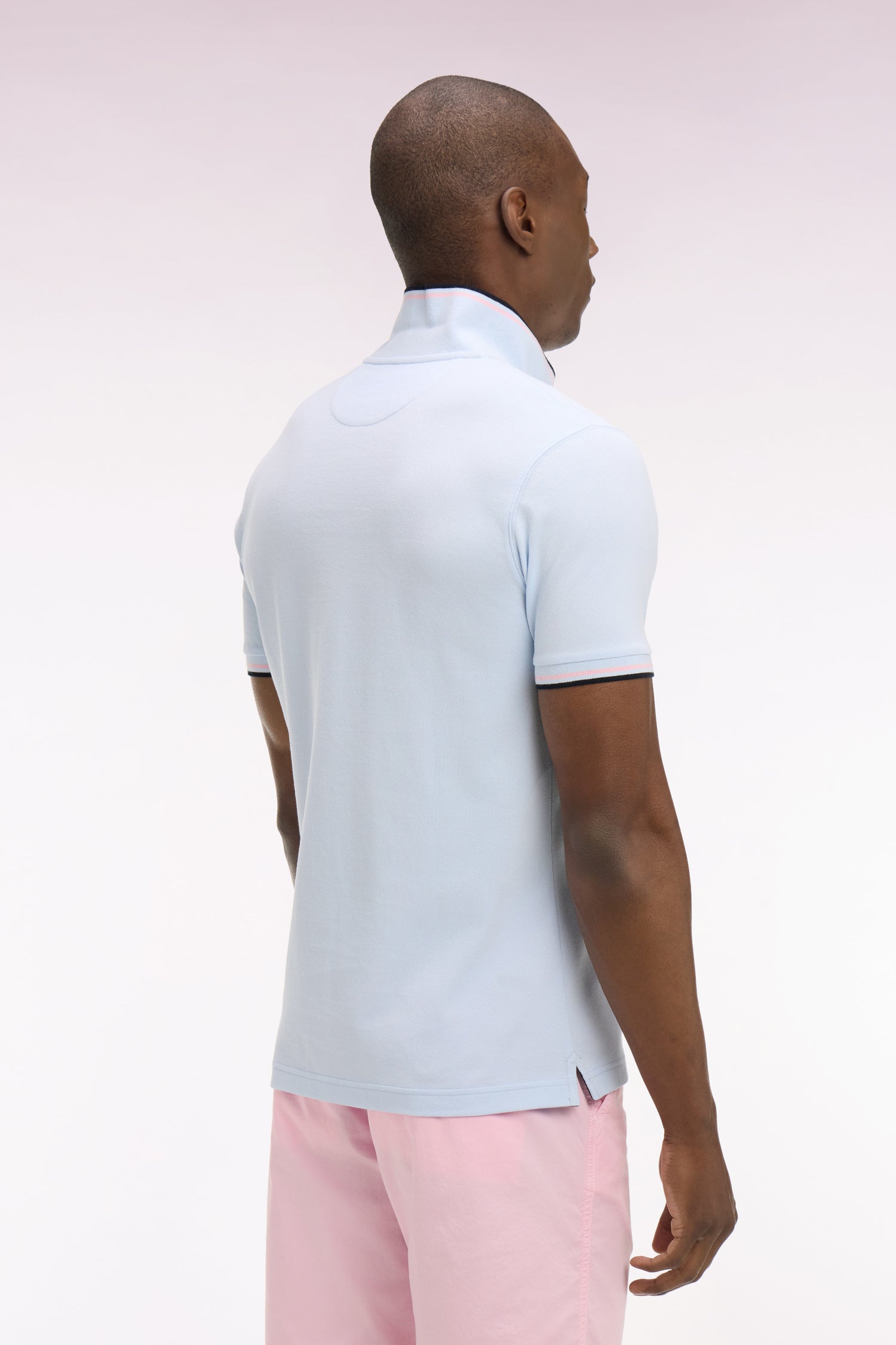 Polo manches courtes en coton ciel  EDEN PARK